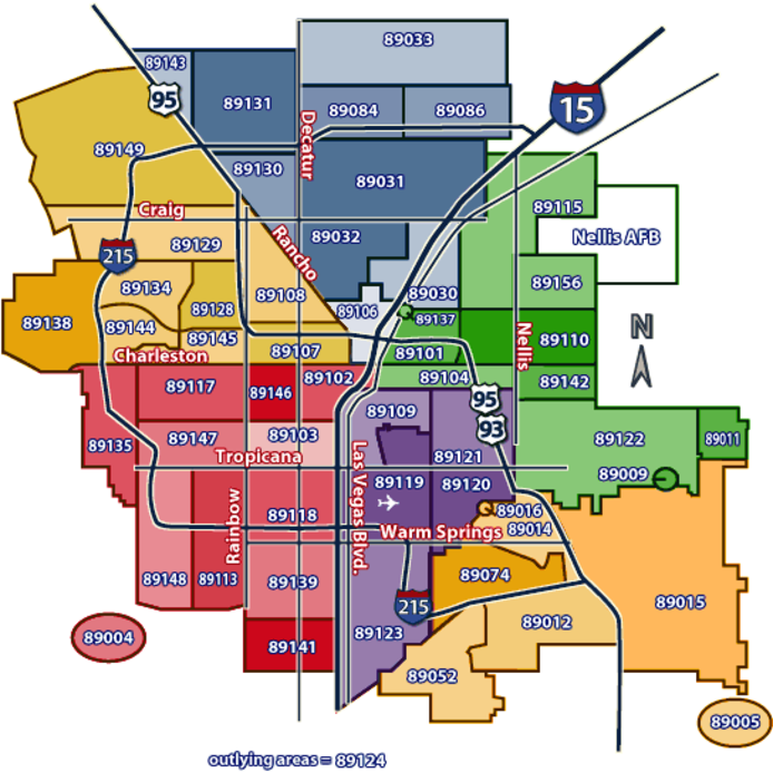 Las Vegas Map Of Zip Codes Las Vegas Homes for Sale by Zip Code | New Door Residential (702 